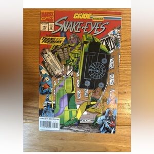 Marvel GI Joe #142 1993 8.5 VF+ White pages. Direct Edition- Transformers!